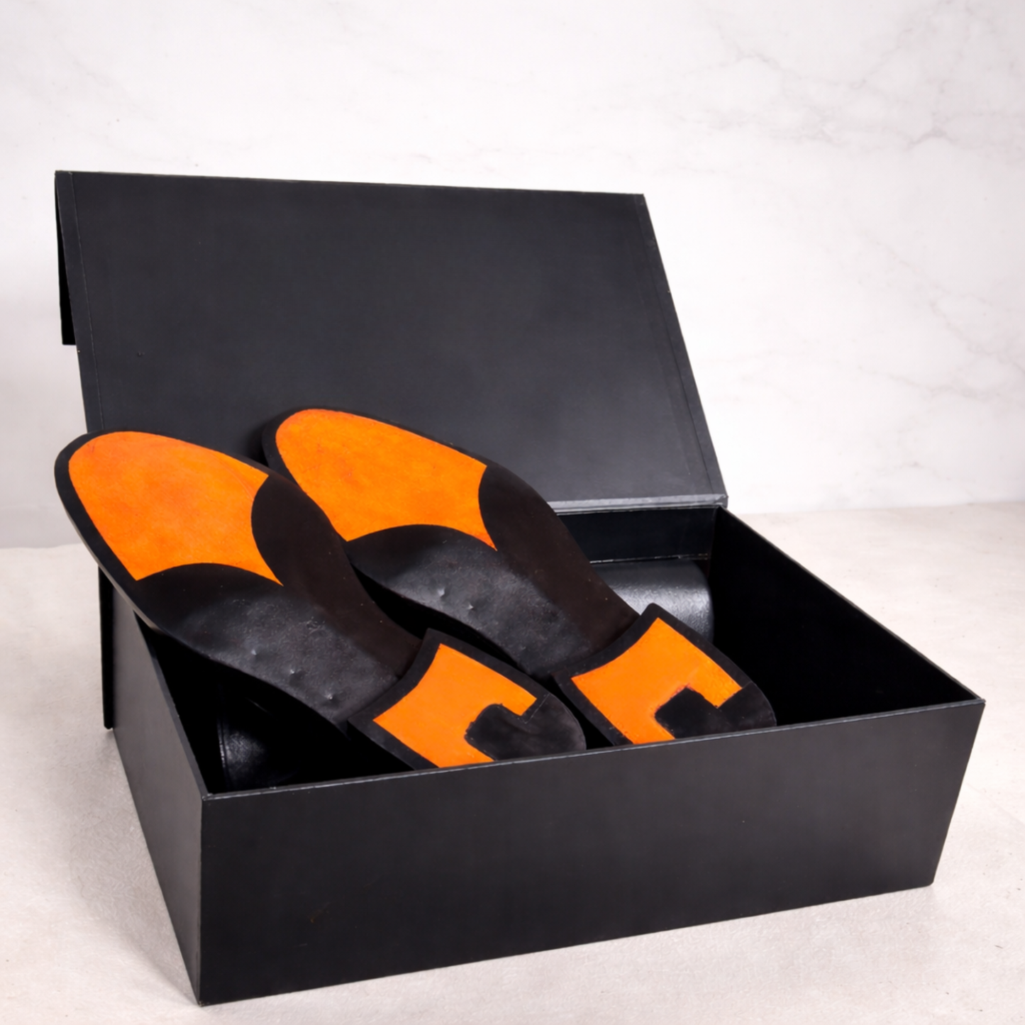 Handcrafted Black Patent Leather Brogue Oxford Shoes for Men