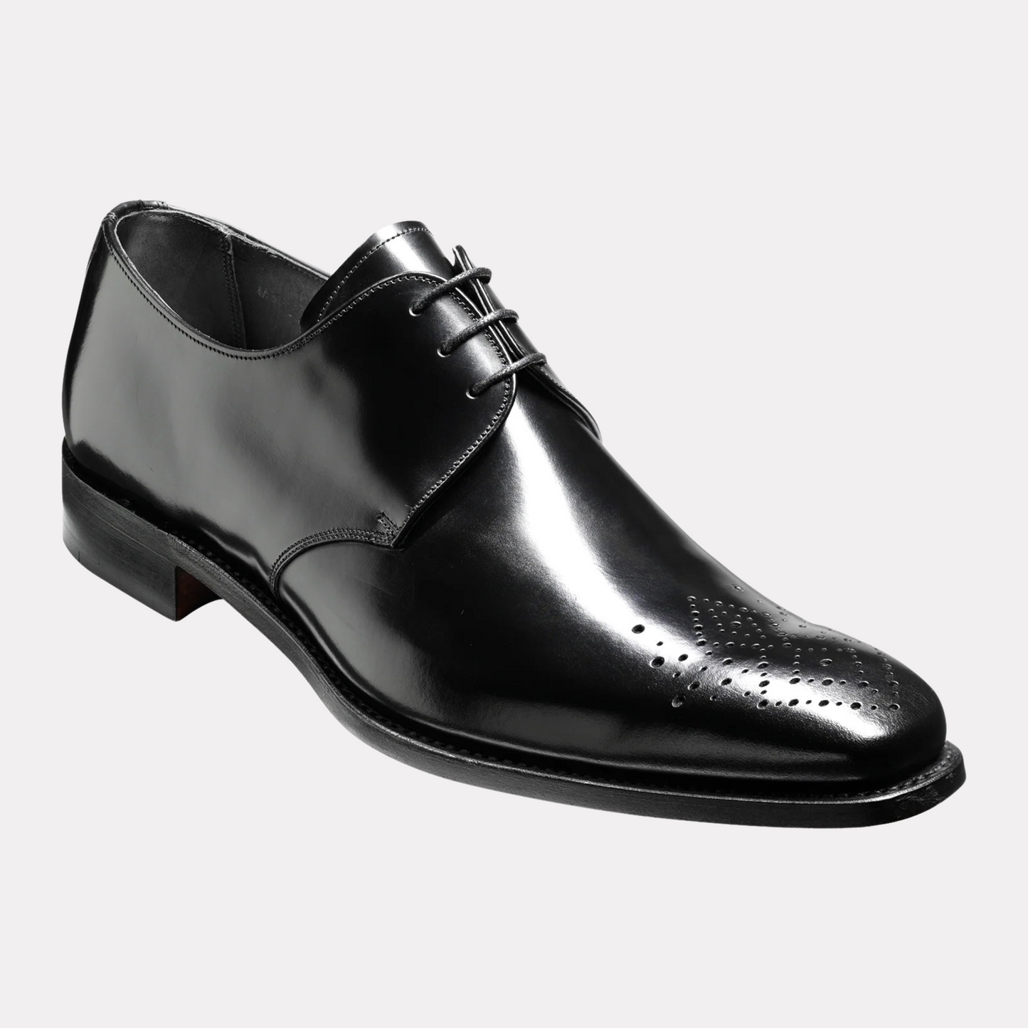 Handmade Darlington Black Hi-Shine shoe