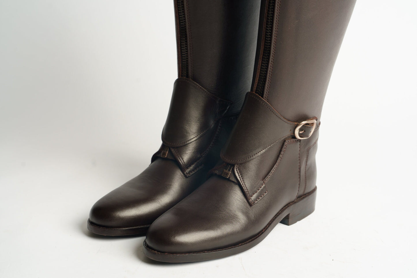 Handmade Brown Leather Polo Long Boots | Riding Boots