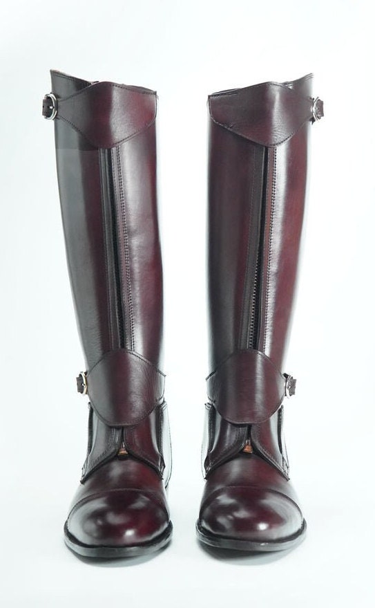 Handmade Leather Riding Boots: Equestrian Polo Style