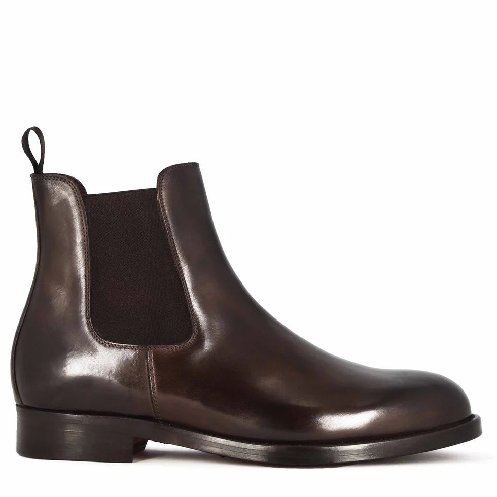 Dark Brown Leather Chelsea Boots – Refined Slip-On Ankle Boots
