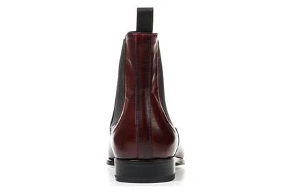 Burgundy Leather Chelsea Boots – Hand-Finished Classic Ankle Boots