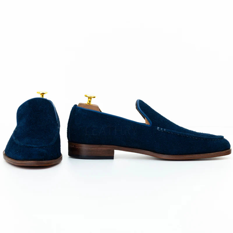 The Emeric | Blue Seude Slip On