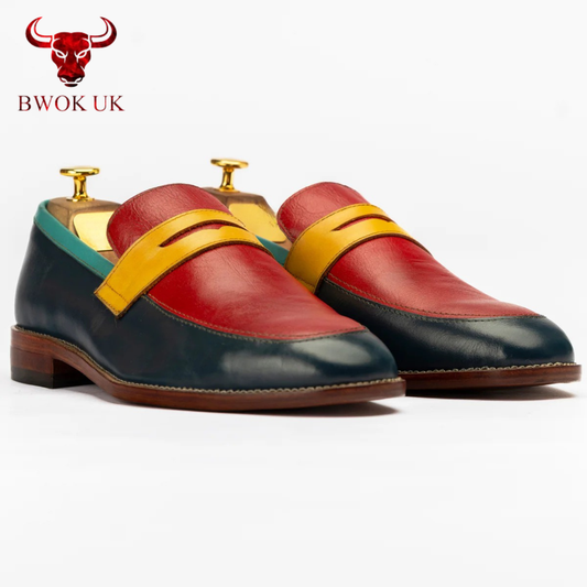 The Maddox | Color block Leather Loafer