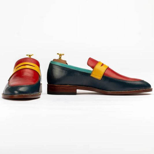The Maddox | Color block Leather Loafer