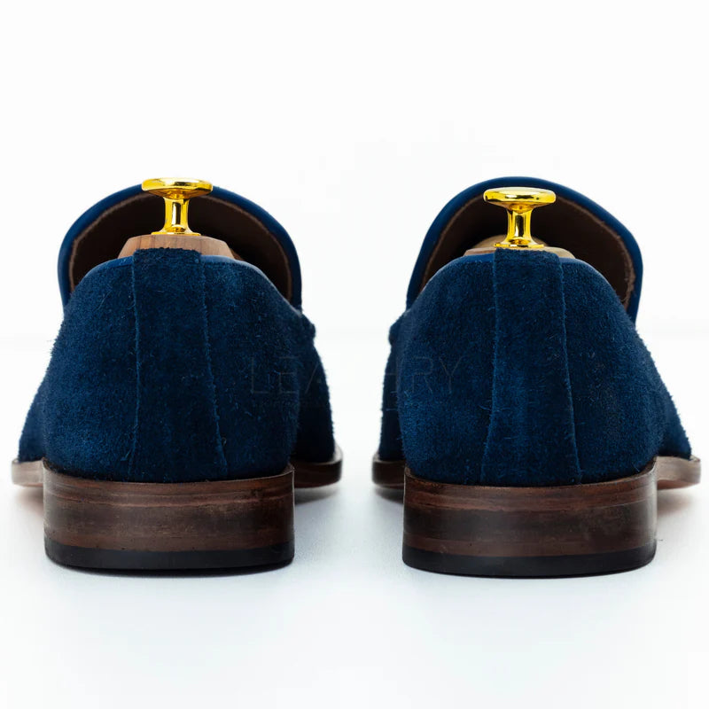 The Emeric | Blue Seude Slip On
