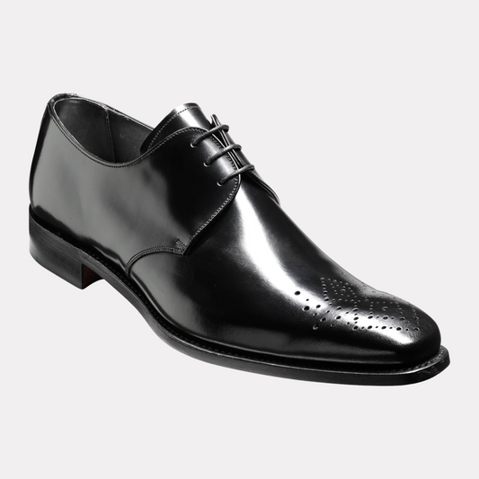 Handmade Darlington Black Hi-Shine shoe