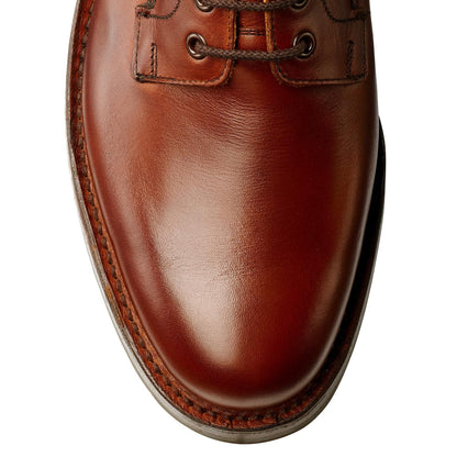 Snowdon Heritage Leather Boot – Brown Plain Toe Derby with Commando Sole