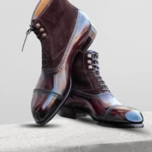 Handcrafted Leather Oxford Boots