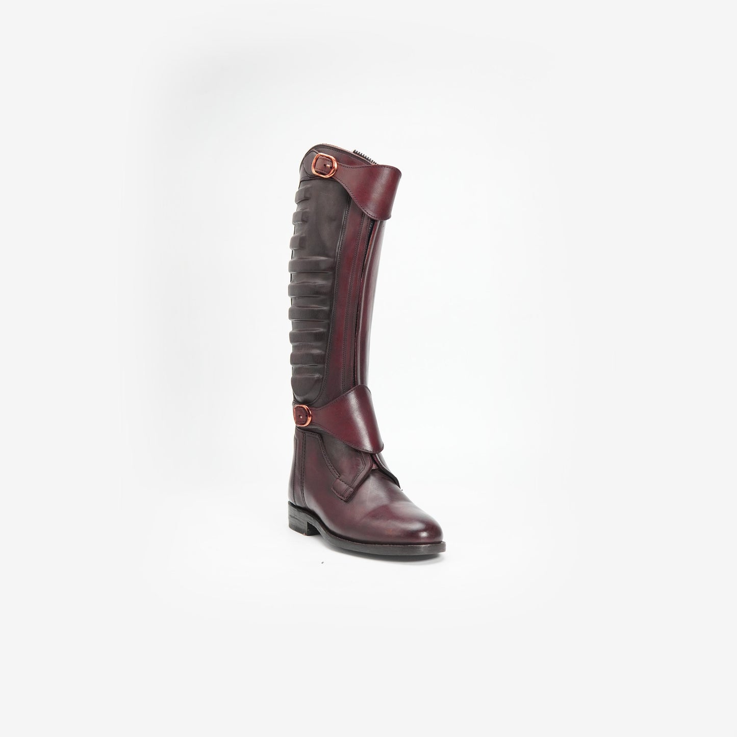 Handmade Leather Horse Riding Boots: Padded Equestrian Polo Style