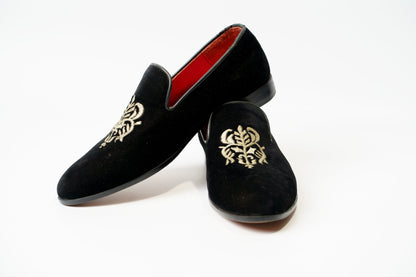 Handmade Velvet Loafers for Men: Custom Leather Dress Shoes