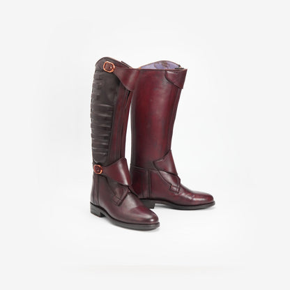 Handmade Leather Horse Riding Boots: Padded Equestrian Polo Style