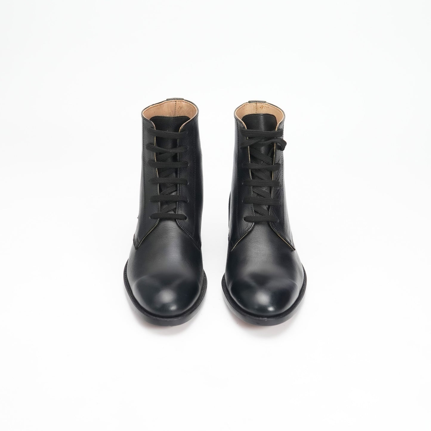 Herren Bikerstiefel aus schwarzem Leder: Goodyear rahmengenäht, anpassbar