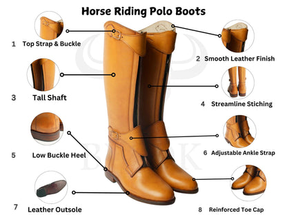 Handgefertigte Reitstiefel aus Leder: Reitstiefel für Polo, maßgefertigt