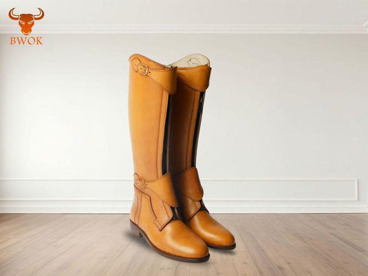 Handmade Leather Riding Boots: Equestrian Polo Boots, Custom Fit
