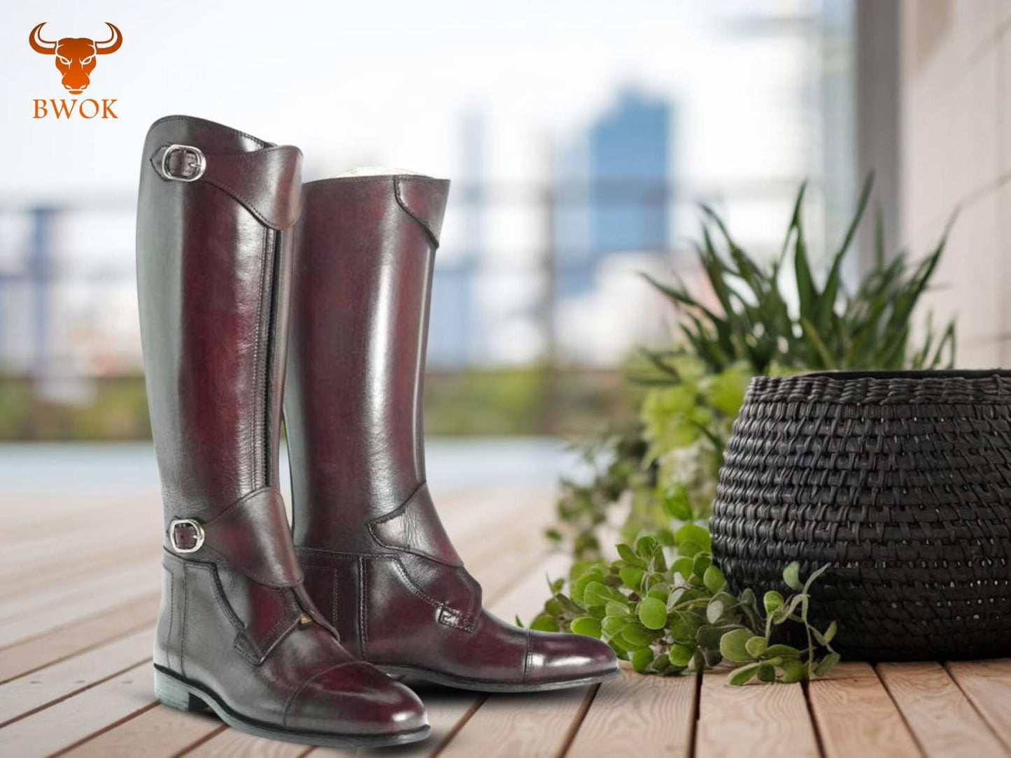 Handmade Leather Riding Boots: Equestrian Polo Style
