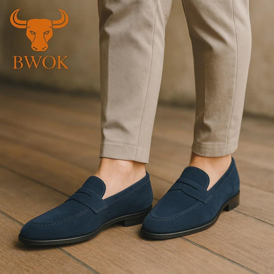 Handmade Leather Penny Loafers – Unisex Dress Shoes