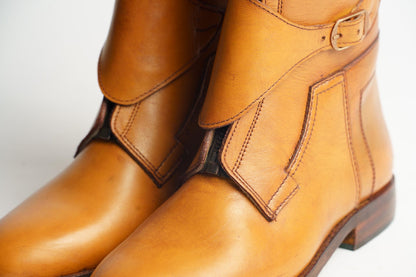 Handmade Tan Leather Riding Boots – Equestrian Horseback Boots