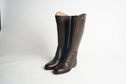 Handmade Leather Riding Boots – Tall Equestrian Boots with Zipper