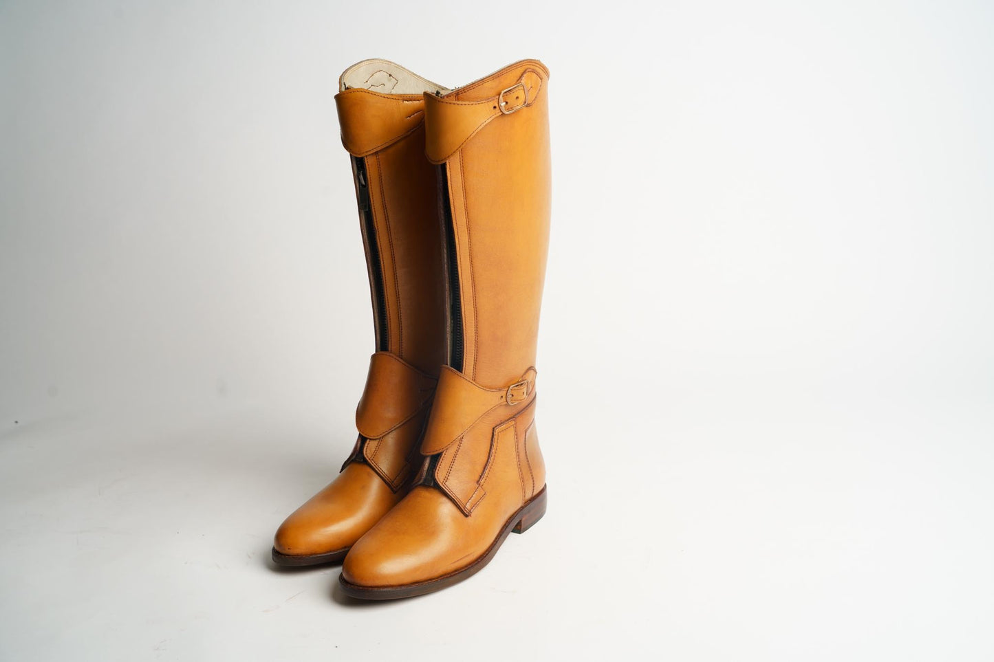 Handmade Tan Leather Riding Boots – Equestrian Horseback Boots