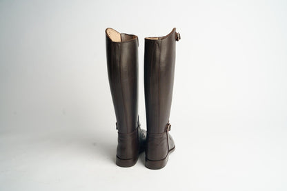 Handmade Leather Riding Boots – Tall Equestrian Boots with Zipper