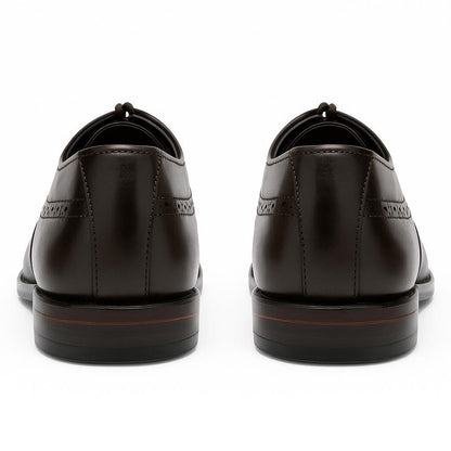 Handgefertigte Oxford-Schuhe aus braunem Leder – elegante Abendschuhe mit polierter Vorderkappe von BWOK