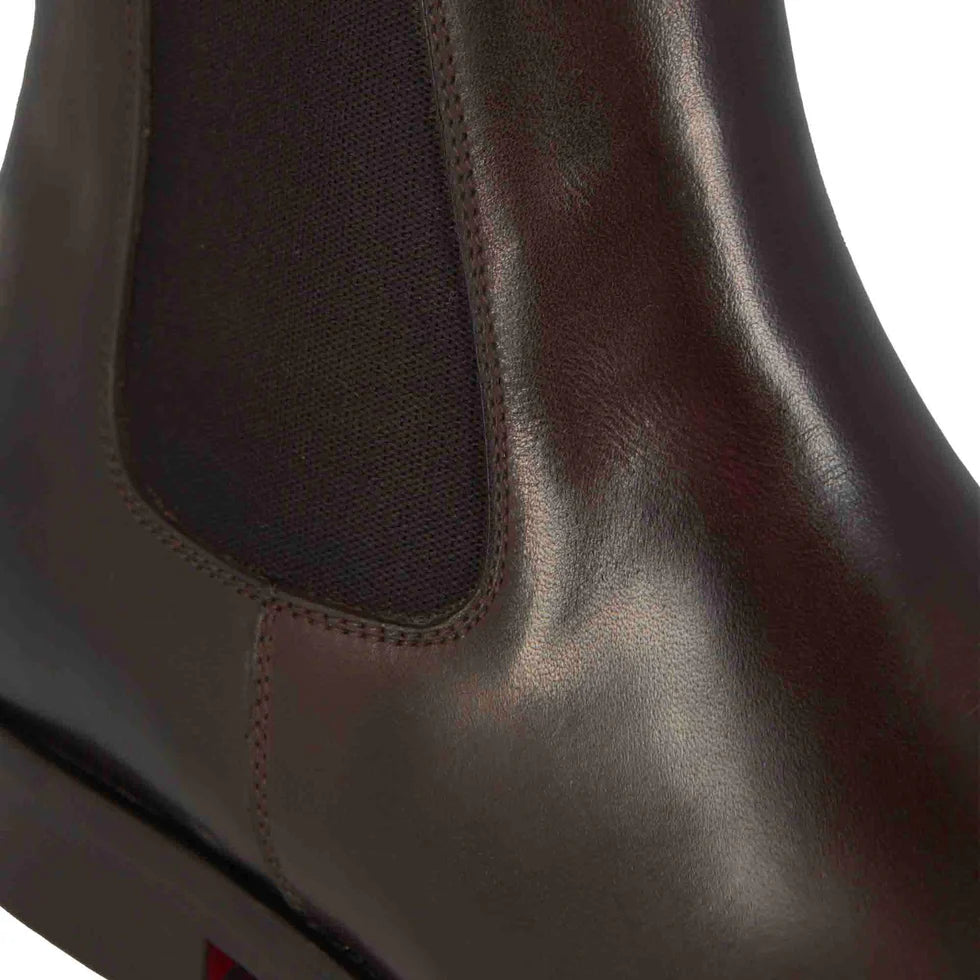 Dark Brown Leather Chelsea Boots – Refined Slip-On Ankle Boots