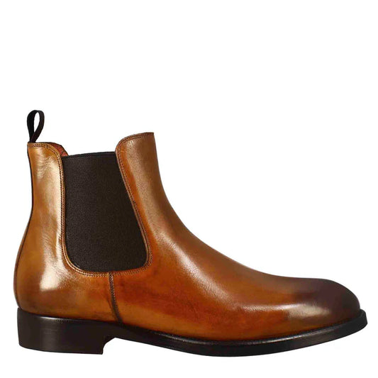 Brown Leather Chelsea Boots – Classic Slip-On Ankle Boots